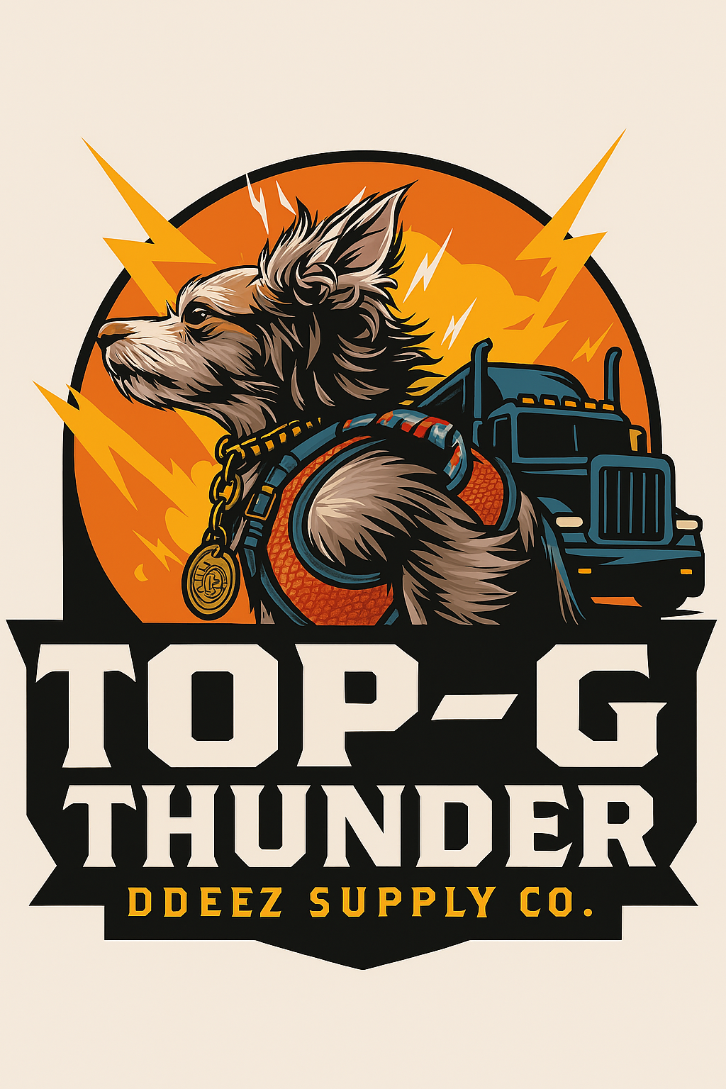 "Top-G Thunder" 11 oz White glossy mug